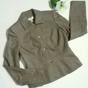 NWT Ann Taylor LOFT Blazer/ Virgin Wool Tweed